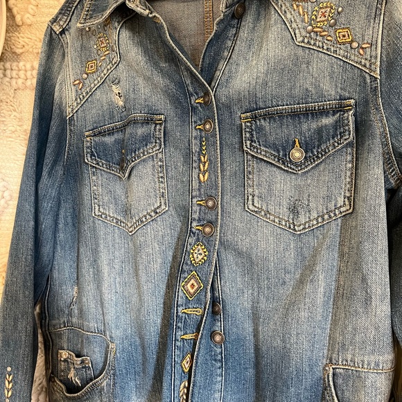 Free people denim shacket - Picture 10 of 10